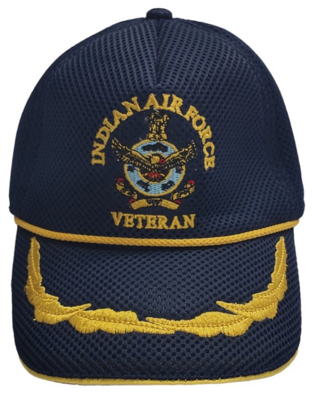 IAF Veteran Cap Navy Blue Color with Feather embroidery – Qualitee Mart